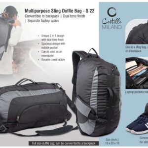 MULITIPURPOSE  DUFFEL BAG
